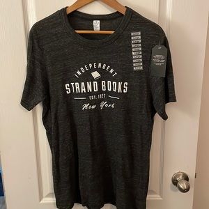 NWT-NYC Bookstore The Strand Official T-Shirt-Grey/Black